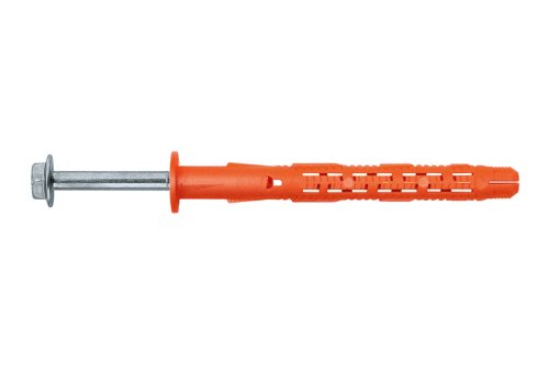 Дюбель фасадный 10x80 Fasty BFK-STB с бортиком со стопорным шурупом с пресс-шайбой картинка